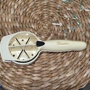 Genius Cream Kitchen Tool Slicer Dicer Corer Slicer Chopper Vintage Rare